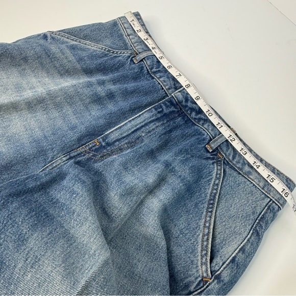 Ba&sh Vecchi Faded Wide Leg Jeans Women’s 8 US Mid Rise Light Wash Boho - Picture 14 of 17